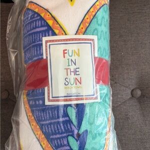 Brighton Fun in the Sun Endless Summer Beach Towel with Multicolors